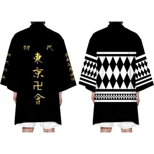 Anime Tokyo Revengers Cosplay Coats Sano Manjiro Costumes Draken Mikey Japanese Haori Ryuguuji Ken Kimono Coat Takemitchy Jacket