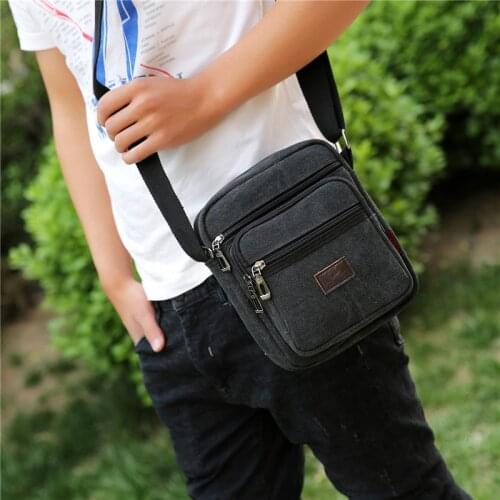 Men Messenger Bags Shoulder Bag High Quality Mens Travel Bag Canvas Handbag for Male Korean Trend Simple Pack