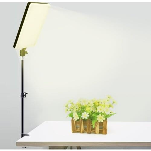 LED Panel Light Dimmable Video Lamp With Stretchable Desktop Bracket Stand For Youtube Live Photography Lighting Fill Lights Kit