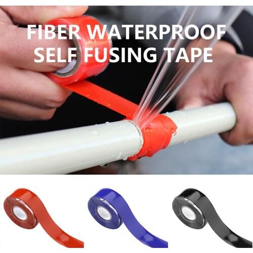 1.5m Universal Super Strong Fiber Waterproof Self Fusing Tape Stop Leaks Seal Repair Tape Performance Self Fix Adhesive Tape