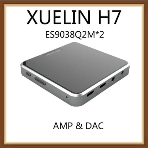 XUELIN H7 ES9038Q2M*2 USB DAC & Headphone Amplifier Smart impedance test 3.5mm/2.5mm PO Use For Android Mobile Phone/iPhone