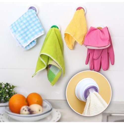 1PC Wash Cloth Clip Holder Clip Dishclout Kithchen Cloth Storage Rack Towel Clips Hooks Hand Towel Rack Kitchen Accessories Tool