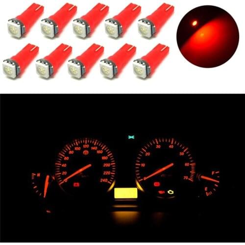 20Pcs Optional Color T5 5050 1SMD High Quality Super Light Durable Wedge Dashboard LED Light Bulbs 2721 74 73 70 17 18 37#268467