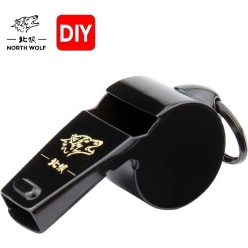 2021 New Referee Whistle Outdoor Training Treble Wood Core Gift Pack Electrophoretic Black Coach Whistle