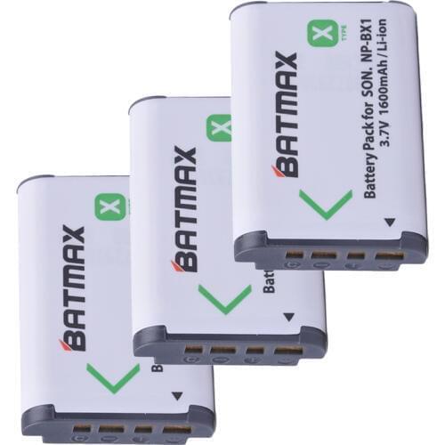 3Pcs 1600mAhNP-BX1 NP BX1 Camera Battery pack for SONY DSC RX1 RX100 RX100iii M3 M2 RX1R WX300 HX300 HX400 HX50 HX60 GWP88