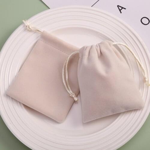50pcs 7x9cm Pink Jewelry Packaging Bag Velvet Drawstring Pouch Bag Wedding Favor Holder Custom LOGO