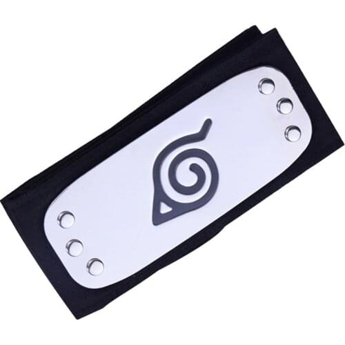 Anime Accessories Cosplay Show Ninja Metal Head Guard Inscriptions Forehead Bands Fashion Tiara Choker