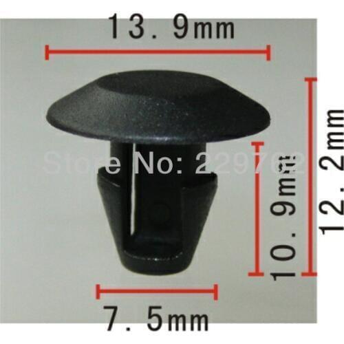 Free Shipping 100PCS Plastic Retainer Trim Clips For FIAT Auto Plastic Clips Fastener Plastic For Cars Rivet Snap Fastner
