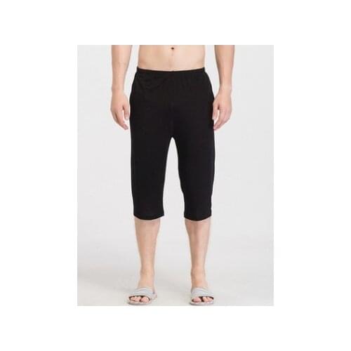 New silk Casual Pants Capris mens fast drying pants loose top grade silk thin large shorts