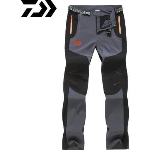 Daiwa Men Fleece Waterproof Outdoor Pants Soft Trousers Trousers Fishing Trekking Pants Hiking Pants Travel Quick Dry Jeans