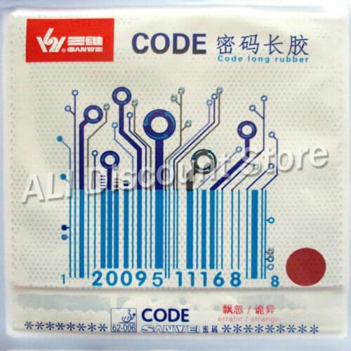 Sanwei CODE Long Pips-out Table Tennis PingPong Rubber With Sponge
