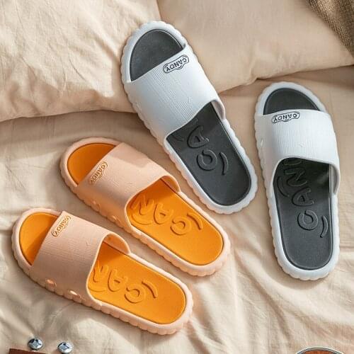 Couples New Slippers Summer Home Bathroom Bath Antiskid Couple Leisure Soft Bottom Comfortable Go Out Candy Sandals