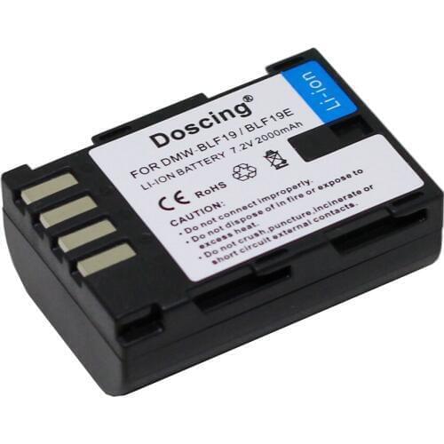 Doscing 2000mAh DMW-BLF19 DMW BLF19PP BLF19E Rechargeable Batteries for Panasonic Lumix DMC-GH3 DMC GH3 GH4 DMC-GH4 Camera