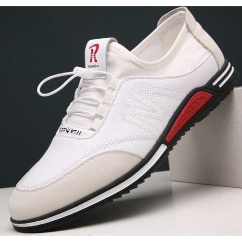 2021 Genuine Leather Men Casual Shoes Loafers Fashion Flats Shoes Comfortable Breathable Soft Sport Sneaker