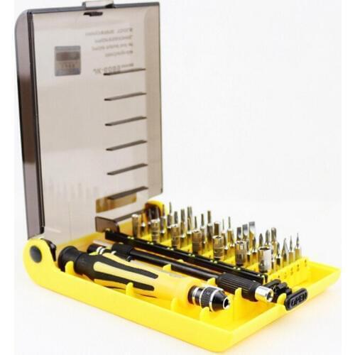 45 in 1 JK-6089A/B/C 6pcs/lot sleeve teardown boot combination screwdriver tools Professional Hardware Screw Driver Tool Kit