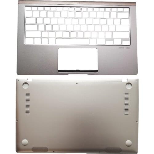 NEW Laptop for ASUS Zenbook UX433 UX433F UX433FN U4300F Deluxe14 Palmrest Upper Case/Bottom Case Computer Case Blue Silver