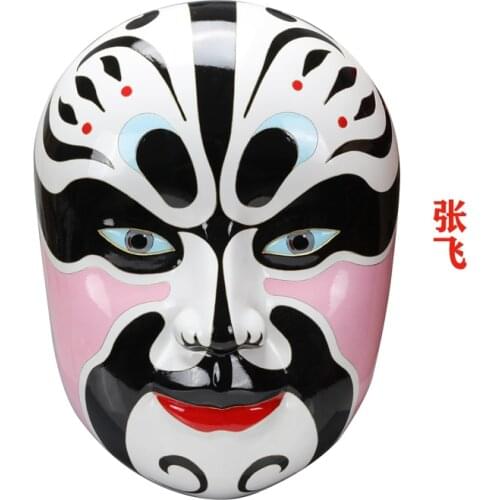 Extra large Peking opera facial makeup mask pendant hot pot restaurant decorations Chinese opera God of wealth FRP material