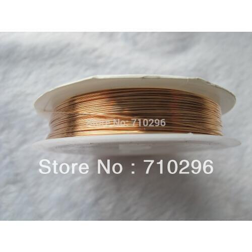 Wholesale 5rolls/lot Red Copper bead wire 0.5 mm Copper Wires Ropes DIY Jewelry Accessories