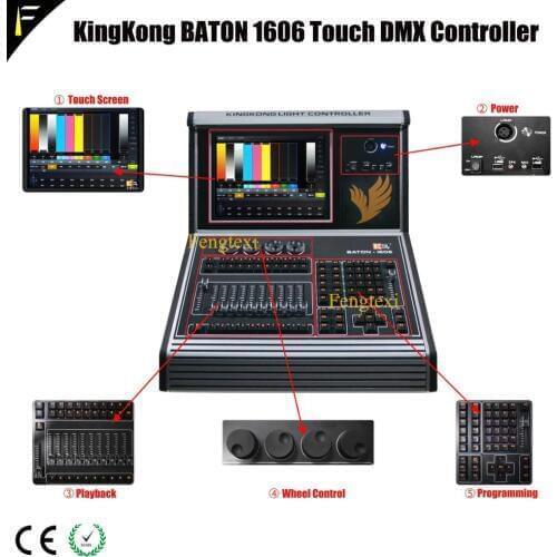 First Generation KingKong Stage Touch Screen Controller DMX Console Supported via Wireless ART-Net AI Technologys Control