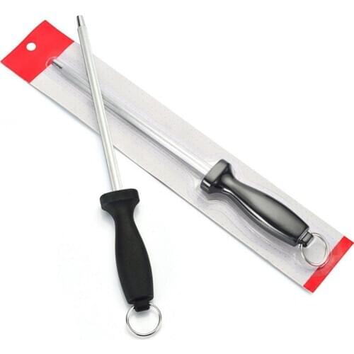 1pc Grinder Oval Diamond Knife Sharpening Steel Rod Sharpener 31.5cm With ABS Handle Professional Knife Sharpener Kitchen Tools