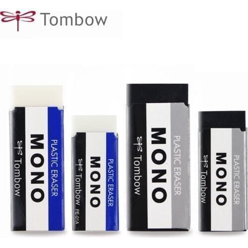 TOMBOW MONO Plasic Eraser PE-01A PE-03A Japan Cleaning Eraser Drawing 2B Pencil Rubber for School Students Using Less Scraps