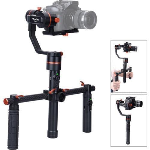 ViewFlex TARZAN M(A) 3-Axis Handheld Gimbal Video Stabilizer+Electronic Dual Handle Grip for Sony Panasonic Canon BMCC BMPCC