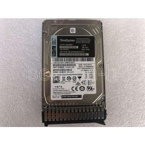 Lenovo 1.2T SAS 10K 2.5 00YK016 SR530 SR950 SR630 Hard Drive HDD