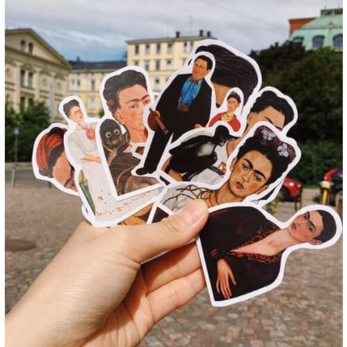 10PCS Artistic painting suitcase sticker refrigerator guitar notebook ipda waterproof sticker children sticker