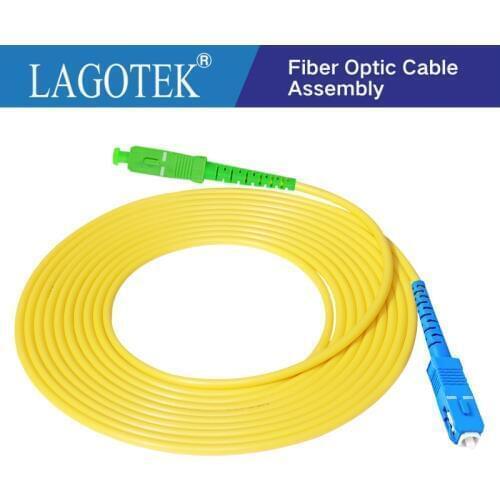10PCS/bag SC APC-SC UPC 3M Simplex mode fiber optic patch cord Cable 2.0mm or 3.0mm FTTH fiber optic jumper cable