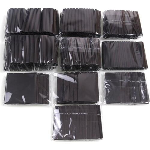 415pcs 60mm Heat Shrink Tube 2:1 Polyolefin Electrical Equipment Sleeve Wrap Wire Cable Black