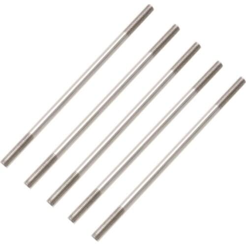 5PCS M3 M4 Dual Thread Ball Joint Connecting Rod Stainless Steel Pushrod L30-200mm for RC Boat/Climbing Car/Fixed Wing Aircraft