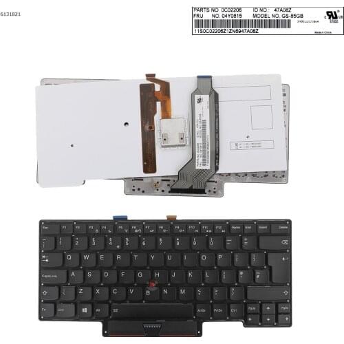 UK New Replacement Keyboard for Lenovo Thinkpad Carbon X1 Gen 1 1st 2013 Laptop Black with Backlit & Pointer
