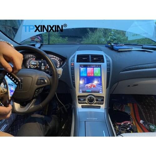 Tesla Screen Carplay Car Radio Stereo Receiver Android For Lincoln MKZ DSP GPS Navigation Player Auto Audio Recorder Head Unit