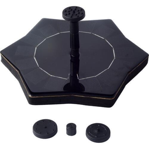 Solar Fountain Pump Free Standing 1.4W Fountain Pump Solar Panel Kit Water Pump With 4PCS Nozzle For Birdbath,Garden And Patio