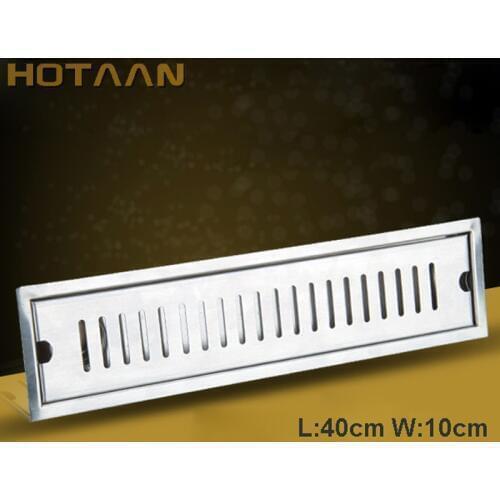 Free shipping brand new 40cm stainless steel bathroom kitchen shower square floor waste grate sanitary floor drain YT-2106