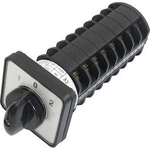 Latching 32 Terminals 3 Position AC 660V 10A Cam Combination Changeover Switch