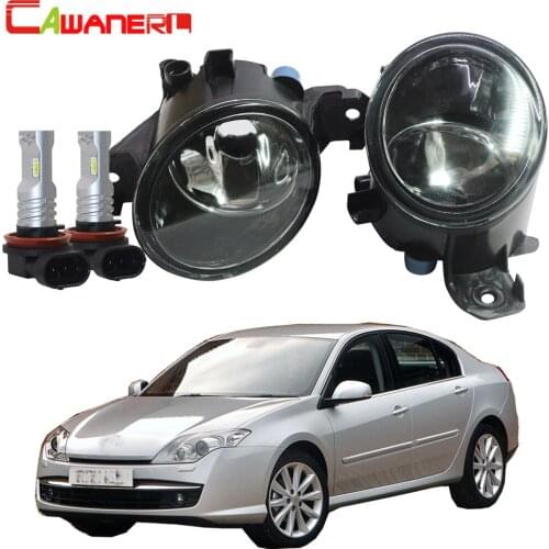 Cawanerl For 2001-2015 Renault Laguna Car Styling Fog Light Lampshade + H11 LED / Halogen Bulb 12V High Bright