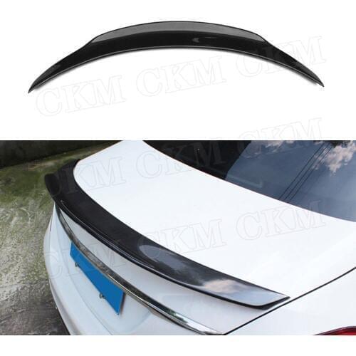 For E Class W213 Carbon Fiber Rear Trunk Spoiler Wing for Mercedes benz 4-Door Sedan E200 E220 E250 E300 2016 - 2019 Car Styling