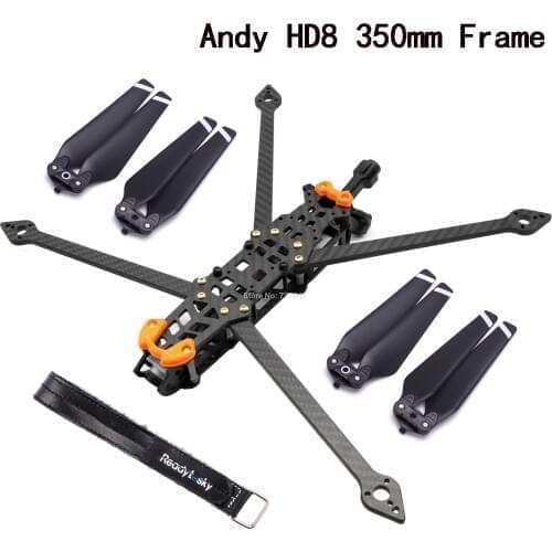 Andy HD8 350mm 8inch with 5mm Arm TPU 3D Printing Parts FPV Racing Drone Quadcopter Freestyle Frame For Martian Rooster QAV-X