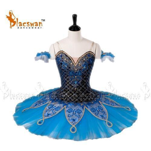Paquita blue black ballet tutu Costume BC013 girls Romonda blue bird pancake tutu perfromance classical ballet tutu for children