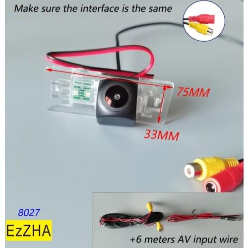 EzZHA HD Car Rear View Backup Parking Camera For Audi A1 A3 A4L A5 A6L A7 Q3 Q5 TT RS5 EzZHA CCD HD Color Fisheye Camera