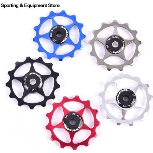 1PC 5*5cm MTB Road Bike Ceramic Pulley Aluminum Alloy Rear Derailleur Guide wheel Ceramic Bearing Wheel