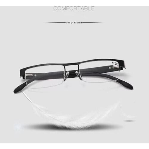 BINGLE Metal comfortable presbyopia glasses for the elderly square presbyopia glasses
