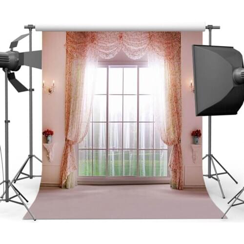 Mehofoto Windows Curtain Background for Photography Wedding Backdrop for Photo Booth Studio CM-0843