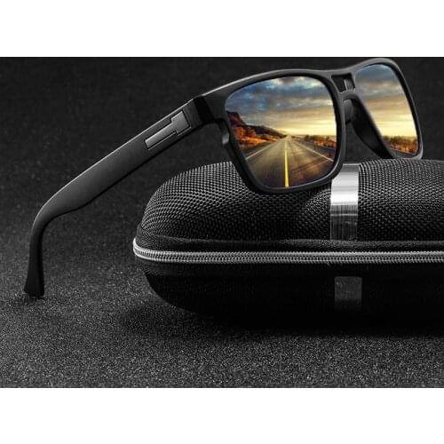Men Polarized Sun Glasses Brand Designer Mirror Driving Sunglasses Women Vintage Driver Black Goggles UV400 Eyewear Gafas de sol