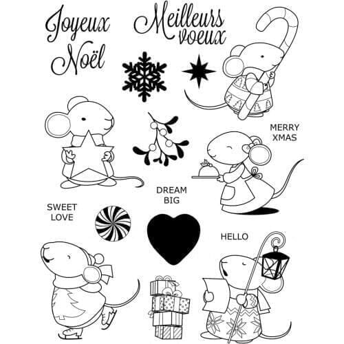 Mouse clear Stamp Transparent seal for DIY scrapbooking/Card Making c576