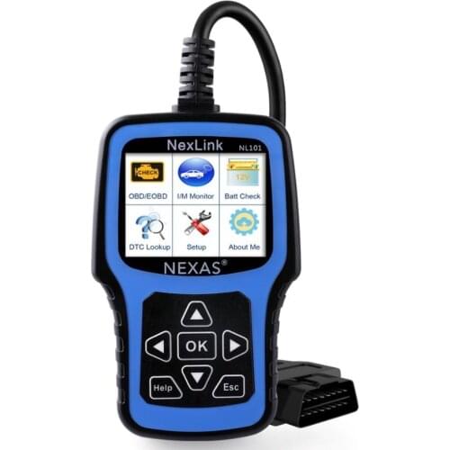NEXAS NL101 Professional OBD2 Automotive Scanner Engine EVAP Battery OBDII Scanner PK AS100 ELM327 EOBD OBD Car Diagnostic Tool