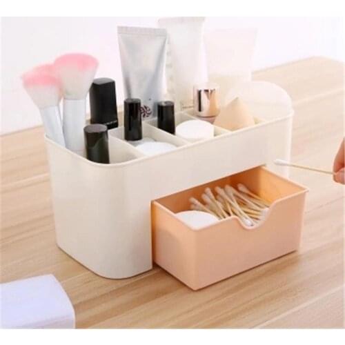 Makeup Brush Cosmetic Organizer Plastic Cosmetic Storage Display Box Drawers Storage Box Make Up Organizer Container Box