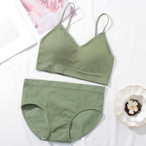 Perfering Bra Panties Set Cotton Sexy Lace Top And Shorts V-Neck Sleeveless Camisole Shorts Sets Underwear Free Shipping