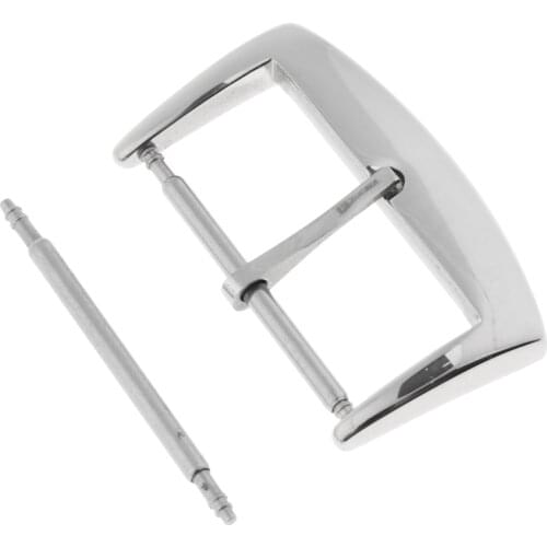 Stainless Steel Watch Band Buckle Replacement Pin Buckle Strap Clasp 16/20mm